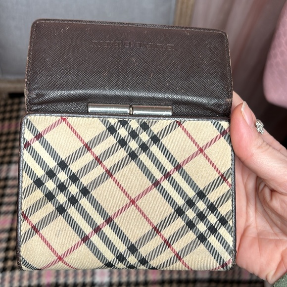 Burberry kisslock compact wallet classic print - Picture 13 of 13